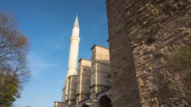 イスタンブール市の聖ソフィア大聖堂 イスタンブールの建築と観光スポット — ストック動画