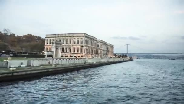 Průchodu Bosphorus Pohled Vody Městě Istanbul — Stock video