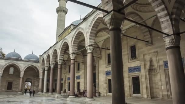 Mesquita Cidade Istambul Arquitetura Pontos Turísticos Istambul — Vídeo de Stock