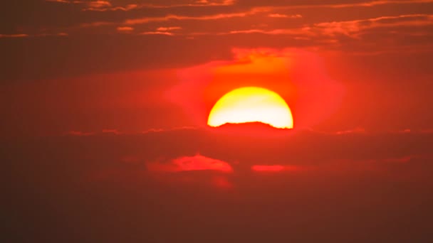 Schöne Aussicht Auf Den Sonnenaufgang Abstieg Aus Nächster Nähe — Stockvideo