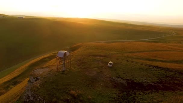 Top Uitzicht Het Plateau Wordt Rotsen Door Aard Van Noord — Stockvideo