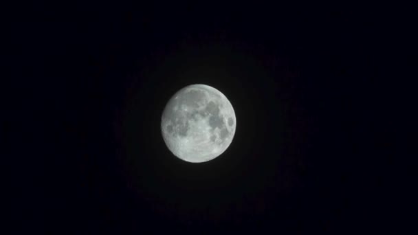 Der Mond Nachthimmel Geht Unter — Stockvideo