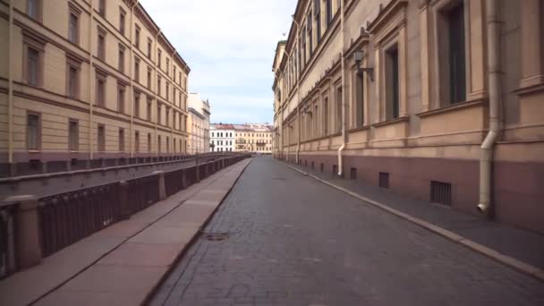 Gebäude Und Architektur Der Stadt Petersburg — Stockvideo