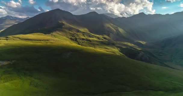 Paisaje Del Cáucaso Norte Bonita Vista Superior Las Tierras Altas — Vídeos de Stock