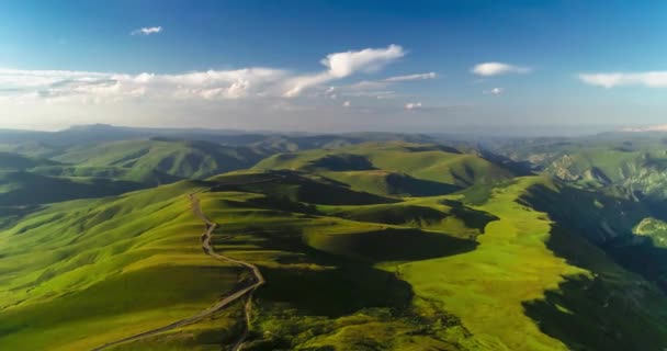 Ландшафт Північного Кавказу Чудовий Вид Високогір Мальовничі Долини Подорожі Росію — стокове відео