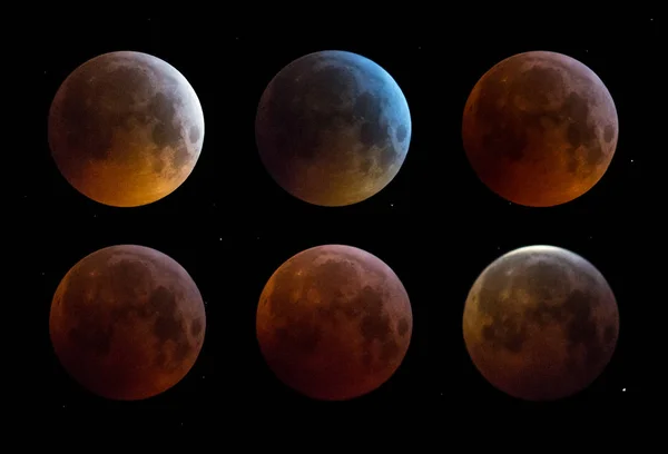 Ámsterdam Países Bajos Enero 2019 Super Blood Wolf Moon Moon — Foto de Stock