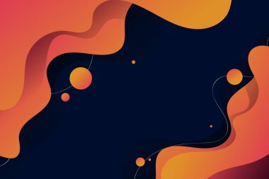 Soyut Dinamik Turuncu Gradyan Akımları - Akışkanlığın ve Modern Tasarımın Görsel Senfonisi