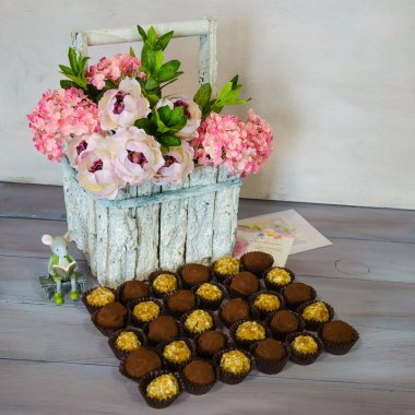 sağlıklı enerji protein barları ve badem kayısı Truffles