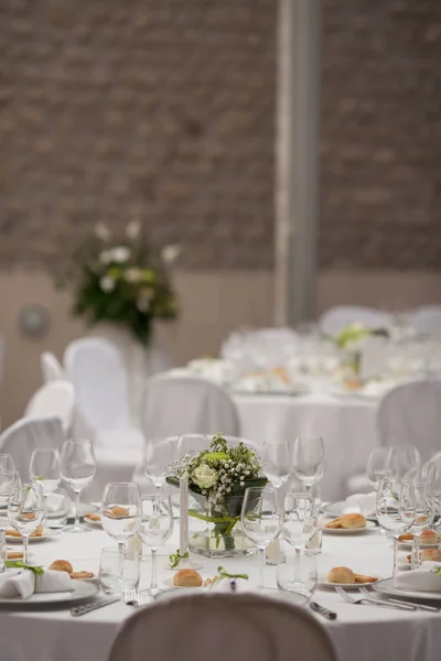 Esküvői Fogadás Asztaldísze — Stock Fotó
