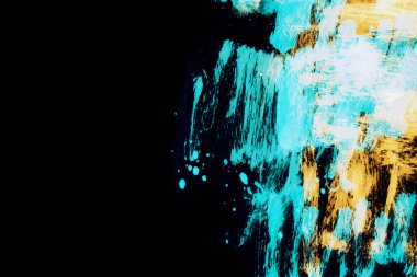 Soyut mürekkep arkaplanı. Mermer tarzı. Beyaz kağıda siyah boya dokusu. Ağ ve oyun tasarımı için duvar kağıdı. Grunge çamur sanatı. Kalem suyunun makro resmi. Koyu Smear