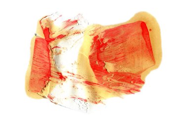 Soyut mürekkep arka plan. Mermer tarzı. Turuncu ve kırmızı boya kontur dokusu beyaz kağıt üzerinde. İçin oyun ve web tasarım duvar kağıdı. Grunge çamur sanat. Görüntüyü kalem suyu. Karanlık Smear