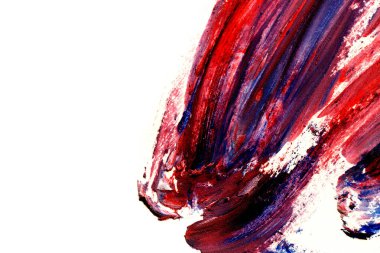 Soyut mürekkep arka plan. Mermer tarzı. Mavi, kırmızı boya kontur dokusu beyaz kağıt üzerinde. Duvar kağıdı, web ve oyun tasarımı. Grunge. Karanlık Smear. Mürekkep resmi. Sanatsal tasarlamak çerçeve. İç tasarım resim