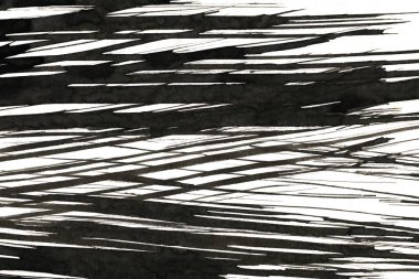 Soyut mürekkep arkaplanı. Mermer tarzı. Beyaz kağıda siyah boya dokusu. Ağ ve oyun tasarımı için duvar kağıdı. Grunge çamur sanatı. Kalem suyunun makro resmi. Koyu Smear