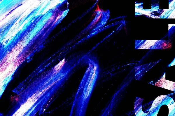 Streszczenie Tło Atramentu Marmuru Stylu Neon Niebieski Lakier Teksturę Obrysu — Zdjęcie stockowe