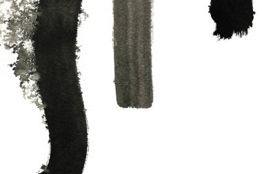 Soyut mürekkep arkaplanı. Mermer tarzı. Beyaz kağıda siyah boya dokusu. Ağ ve oyun tasarımı için duvar kağıdı. Grunge çamur sanatı. Kalem suyunun makro resmi. Koyu Smear