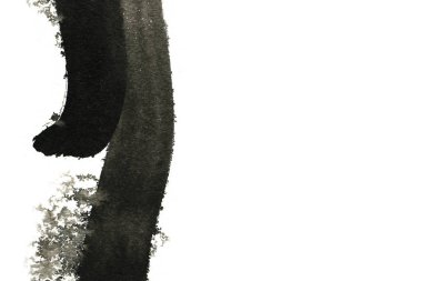 Soyut mürekkep arkaplanı. Mermer tarzı. Beyaz kağıda siyah boya dokusu. Ağ ve oyun tasarımı için duvar kağıdı. Grunge çamur sanatı. Kalem suyunun makro resmi. Koyu Smear