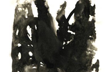 Soyut mürekkep arkaplanı. Mermer tarzı. Beyaz kağıda siyah boya dokusu. Ağ ve oyun tasarımı için duvar kağıdı. Grunge çamur sanatı. Kalem suyunun makro resmi. Koyu Smear
