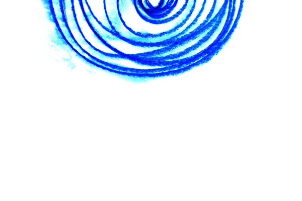 Ilustrarea Modelului Cercurilor Albastre Haotice Fundal Alb — Fotografie, imagine de stoc