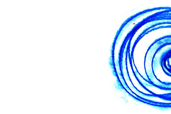 Ilustracja Wzoru Chaotyczne Niebieskie Koła Białym Tle — Zdjęcie stockowe