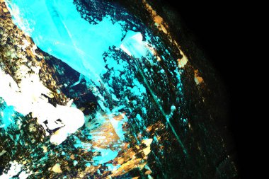 Soyut mürekkep arkaplanı. Mermer tarzı. Beyaz kağıda siyah boya dokusu. Ağ ve oyun tasarımı için duvar kağıdı. Grunge çamur sanatı. Kalem suyunun makro resmi. Koyu Smear