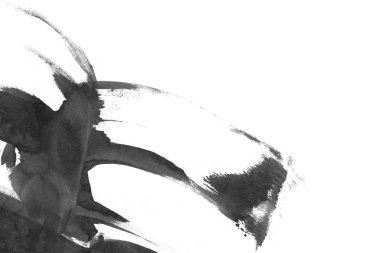 Soyut mürekkep arkaplanı. Mermer tarzı. Beyaz kağıda siyah boya dokusu. Ağ ve oyun tasarımı için duvar kağıdı. Grunge çamur sanatı. Kalem suyunun makro resmi. Koyu Smear