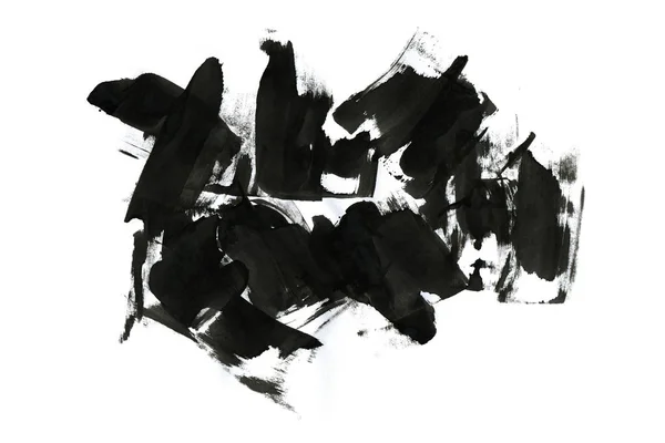 Fondo Tinta Abstracta Estilo Mármol Textura Trazo Pintura Negra Sobre — Foto de Stock