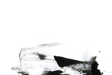 Soyut mürekkep arkaplanı. Mermer tarzı. Beyaz kağıda siyah boya dokusu. Ağ ve oyun tasarımı için duvar kağıdı. Grunge çamur sanatı. Kalem suyunun makro resmi. Koyu Smear