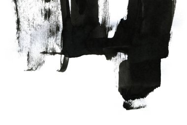 Soyut mürekkep arkaplanı. Mermer tarzı. Beyaz kağıda siyah boya dokusu. Ağ ve oyun tasarımı için duvar kağıdı. Grunge çamur sanatı. Kalem suyunun makro resmi. Koyu Smear