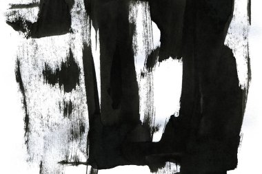 Soyut mürekkep arkaplanı. Mermer tarzı. Beyaz kağıda siyah boya dokusu. Ağ ve oyun tasarımı için duvar kağıdı. Grunge çamur sanatı. Kalem suyunun makro resmi. Koyu Smear