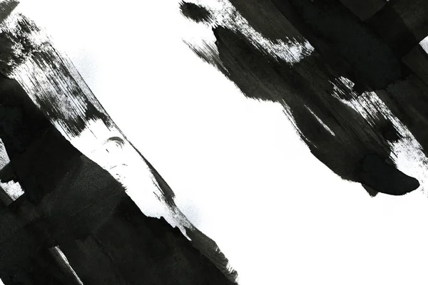 Soyut mürekkep arkaplanı. Mermer tarzı. Beyaz kağıda siyah boya dokusu. Ağ ve oyun tasarımı için duvar kağıdı. Grunge çamur sanatı. Kalem suyunun makro resmi. Koyu Smear