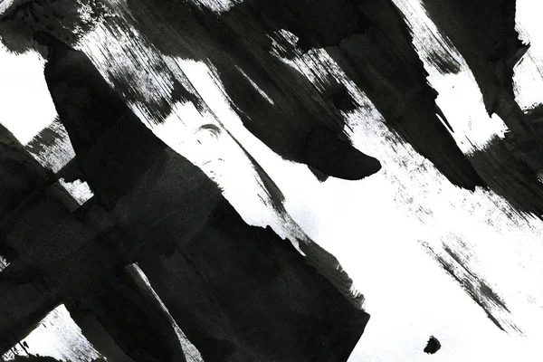 Soyut mürekkep arkaplanı. Mermer tarzı. Beyaz kağıda siyah boya dokusu. Ağ ve oyun tasarımı için duvar kağıdı. Grunge çamur sanatı. Kalem suyunun makro resmi. Koyu Smear