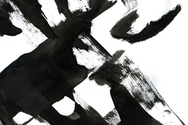 Soyut mürekkep arkaplanı. Mermer tarzı. Beyaz kağıda siyah boya dokusu. Ağ ve oyun tasarımı için duvar kağıdı. Grunge çamur sanatı. Kalem suyunun makro resmi. Koyu Smear