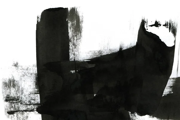 Soyut mürekkep arkaplanı. Mermer tarzı. Beyaz kağıda siyah boya dokusu. Ağ ve oyun tasarımı için duvar kağıdı. Grunge çamur sanatı. Kalem suyunun makro resmi. Koyu Smear