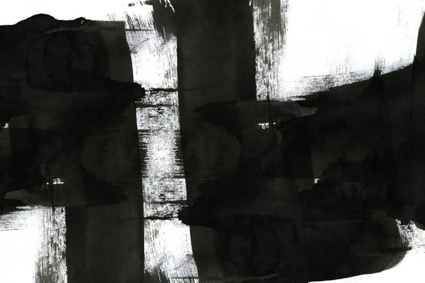 Soyut mürekkep arkaplanı. Mermer tarzı. Beyaz kağıda siyah boya dokusu. Ağ ve oyun tasarımı için duvar kağıdı. Grunge çamur sanatı. Kalem suyunun makro resmi. Koyu Smear