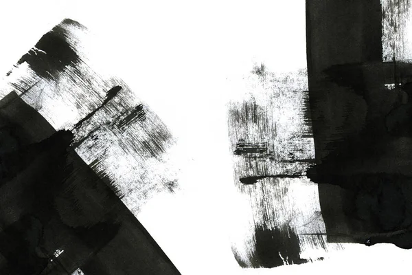 Soyut mürekkep arkaplanı. Mermer tarzı. Beyaz kağıda siyah boya dokusu. Ağ ve oyun tasarımı için duvar kağıdı. Grunge çamur sanatı. Kalem suyunun makro resmi. Koyu Smear