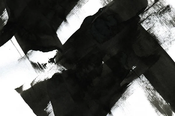 Soyut mürekkep arkaplanı. Mermer tarzı. Beyaz kağıda siyah boya dokusu. Ağ ve oyun tasarımı için duvar kağıdı. Grunge çamur sanatı. Kalem suyunun makro resmi. Koyu Smear