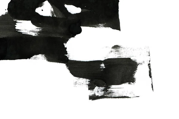 Fondo Tinta Abstracta Estilo Mármol Textura Trazo Pintura Negra Sobre — Foto de Stock