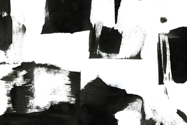 Fondo Tinta Abstracta Estilo Mármol Textura Trazo Pintura Negra Sobre — Foto de Stock