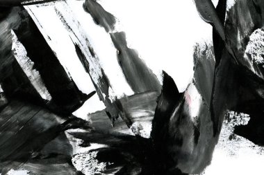 Soyut mürekkep arkaplanı. Mermer tarzı. Beyaz kağıda siyah boya dokusu. Ağ ve oyun tasarımı için duvar kağıdı. Grunge çamur sanatı. Kalem suyunun makro resmi. Koyu Smear