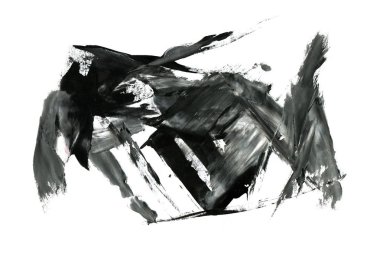 Soyut mürekkep arkaplanı. Mermer tarzı. Beyaz kağıda siyah boya dokusu. Ağ ve oyun tasarımı için duvar kağıdı. Grunge çamur sanatı. Kalem suyunun makro resmi. Koyu Smear