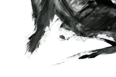 Soyut mürekkep arkaplanı. Mermer tarzı. Beyaz kağıda siyah boya dokusu. Ağ ve oyun tasarımı için duvar kağıdı. Grunge çamur sanatı. Kalem suyunun makro resmi. Koyu Smear