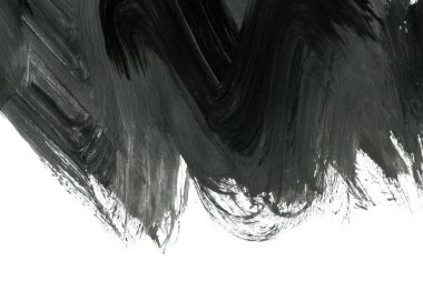 Soyut mürekkep arkaplanı. Mermer tarzı. Beyaz kağıda siyah boya dokusu. Ağ ve oyun tasarımı için duvar kağıdı. Grunge çamur sanatı. Kalem suyunun makro resmi. Koyu Smear
