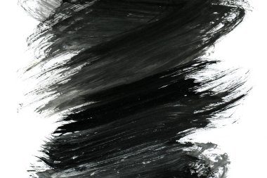 Soyut mürekkep arkaplanı. Mermer tarzı. Beyaz kağıda siyah boya dokusu. Ağ ve oyun tasarımı için duvar kağıdı. Grunge çamur sanatı. Kalem suyunun makro resmi. Koyu Smear