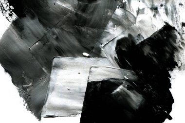 Soyut mürekkep arkaplanı. Mermer tarzı. Beyaz kağıda siyah boya dokusu. Ağ ve oyun tasarımı için duvar kağıdı. Grunge çamur sanatı. Kalem suyunun makro resmi. Koyu Smear