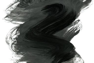 Soyut mürekkep arkaplanı. Mermer tarzı. Beyaz kağıda siyah boya dokusu. Ağ ve oyun tasarımı için duvar kağıdı. Grunge çamur sanatı. Kalem suyunun makro resmi. Koyu Smear