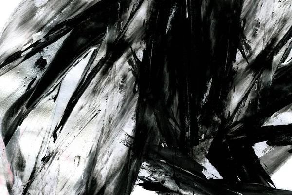 Абстрактне Чорнило Стиль Мармуру Чорна Фарба Білому Папері Wallpaper Веб — стокове фото