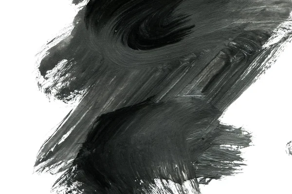 Fondo Tinta Abstracta Estilo Mármol Textura Trazo Pintura Negra Sobre — Foto de Stock