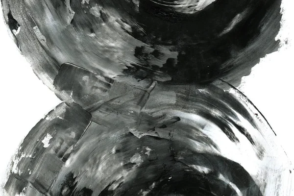 Fondo Tinta Abstracta Estilo Mármol Textura Trazo Pintura Negra Sobre — Foto de Stock