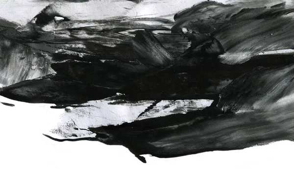 Fondo Tinta Abstracta Estilo Mármol Textura Trazo Pintura Negra Sobre — Foto de Stock