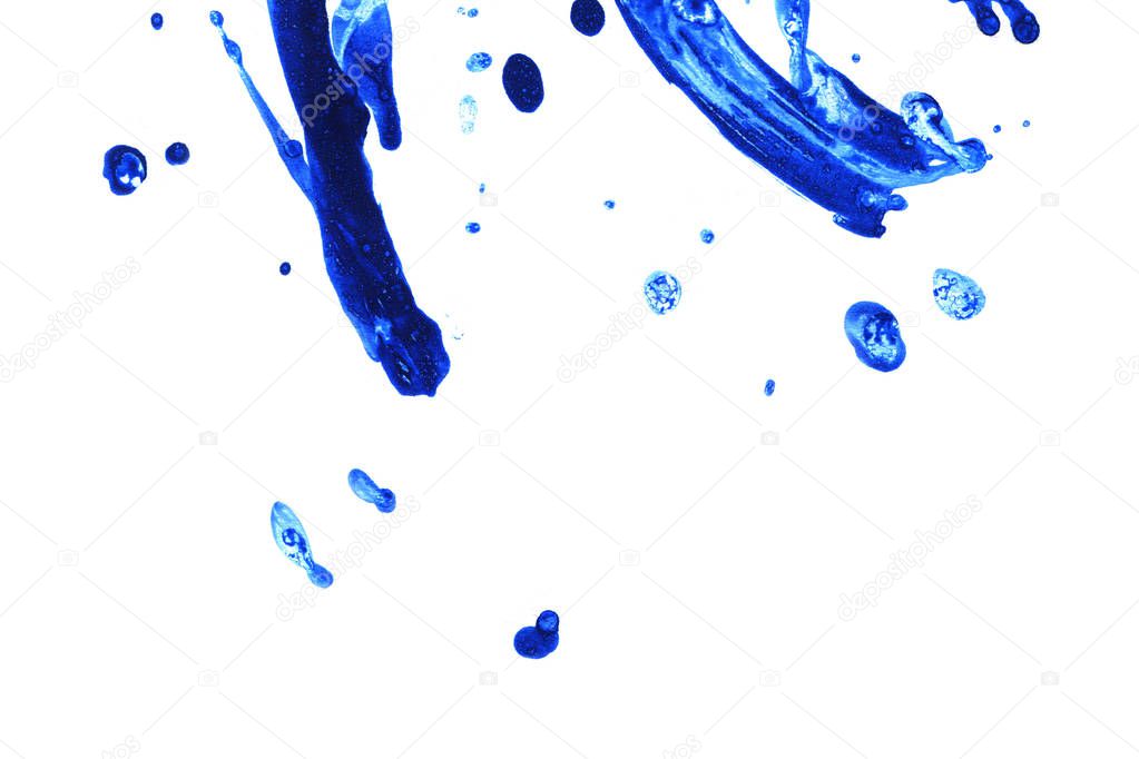 Abstract ink background. Marble style. Black paint stroke texture on white paper. Wallpaper for web and game design. Grunge mud art. Macro image of pen juice. Dark Smear